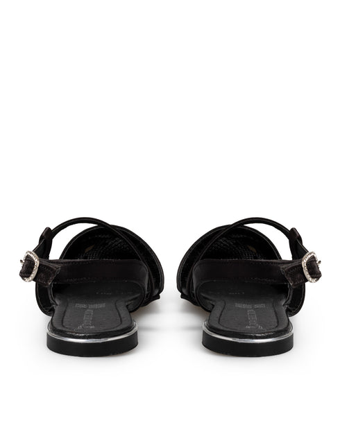 Balerina Negra Destalonada Flat 41